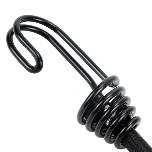 Pack Bungee Snören med Krokar, Kraftiga Elastiska Utomhusremmar för Packning, Camping, Tält, Paketförvaring, Säkring av Föremål (60cm)