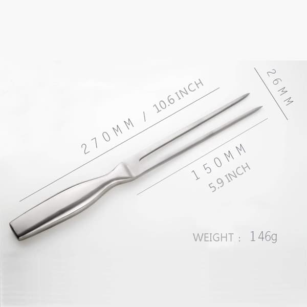 2 stk. Stegegaffel i rustfrit stål, udskæringsgaffel 26,9 cm