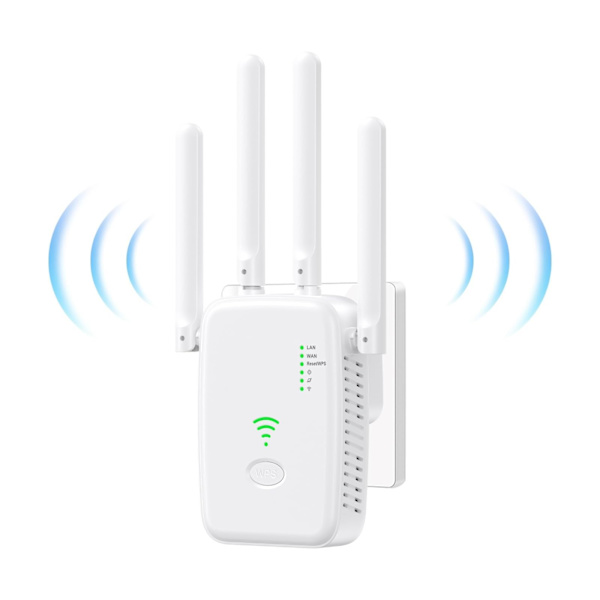 WiFi Forstærker 300Mbps Høj Ydeevne med 4 Antenner med Repeater/AP Mode Forstærker med Ethernet Port til Alle WiFi Enheder