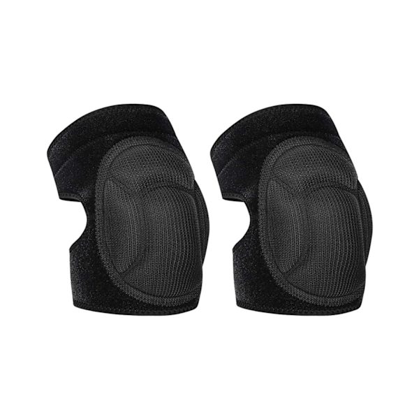 Unisex knäskydd för utomhussporter, hemarbete, golvstädning, trädgårdsarbete, knäskydd och knäskydd, M-kod (svart) Black M