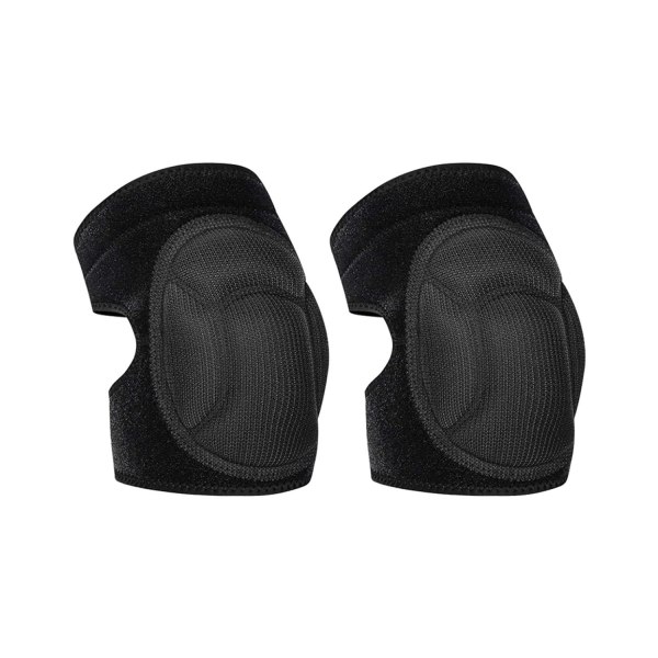 Unisex knebeskyttere for utendørs sport, hjemmearbeid, gulvrengjøring, hagearbeid, knebeskyttere og knebeskyttere, L-kode (svart) Black L