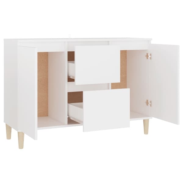 vidaXL Skänk Vit 101x35x70 cm Konstruerat trä white Vit