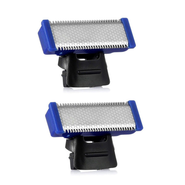2 stk. reservedeler for elektrisk barbermask rengjørings trimmerhode trimmer mikroberøringer reserve skjærhode med elektrisk barbermask børste