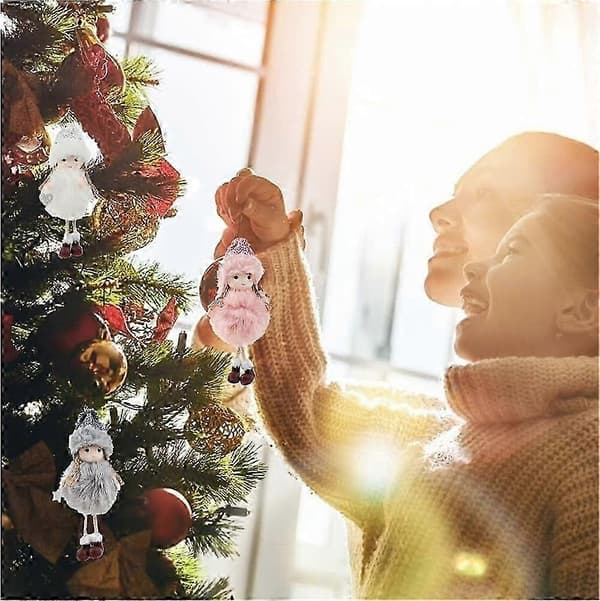 Julefigur Juleengel anheng 3 stk Juledekorasjon engledukker Jul