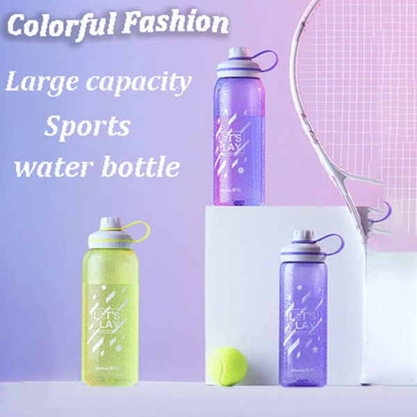 Rejse 51oz/1000ml Vandflasker Med Tude Låg Halv Gallon Vandflaske Sports Vandflaske Stor Vandflaske Yellow green