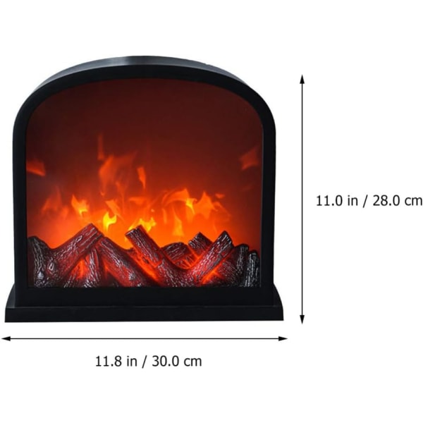 USB Flameless Fireplace Lamp