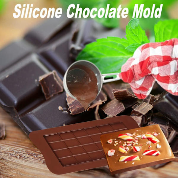 Pcs Silikone Chokoladeform, Mini Fødevarekvalitet Silikone Diy Non-Stick Bageform