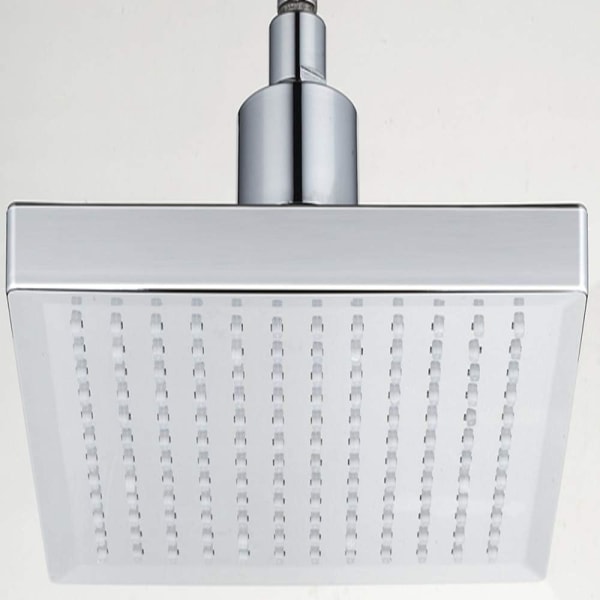 Hemtemperatur Sensor Kontroll 3 Färg LED Ljus Kvadratisk Vatten Duschmunstycke