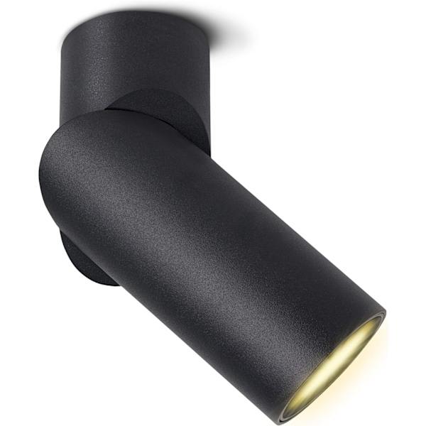 Justerbar och roterbar spotlight med GU10 LED-lampa - 6 W varmvit 230 V - [Energiklass A+]