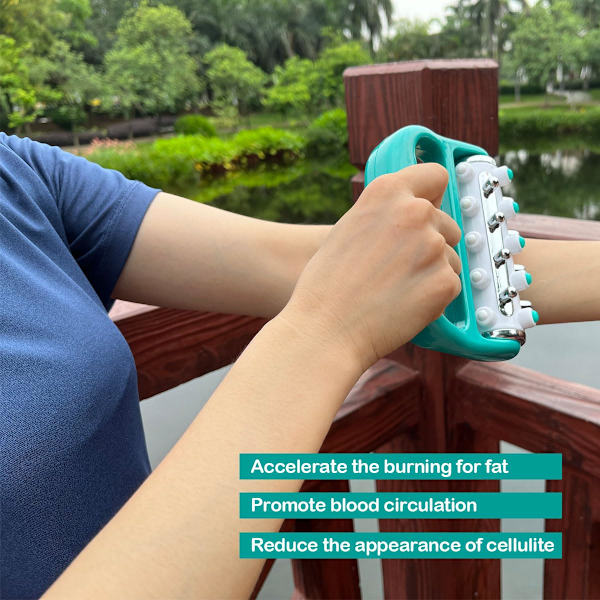 Antiselluliittimassageri Fascia-release ja lihashieronta Roller Mini Trigger Point Syväkudos Myofascial Release -työkalu Kehon hierontalaite (Vihreä) Green