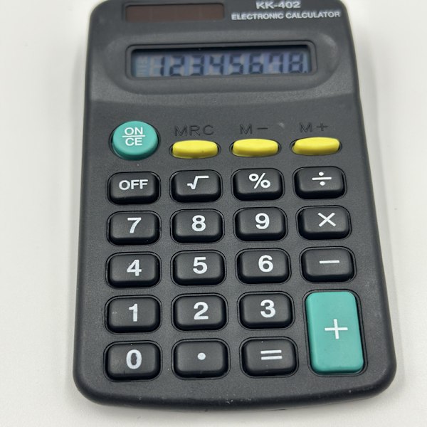 2pk Lommeregner - Håndholdt Mini Lommeregner Batteridrevet 8-cifret Lille Lommeregner Desktop Basic Lommeregner