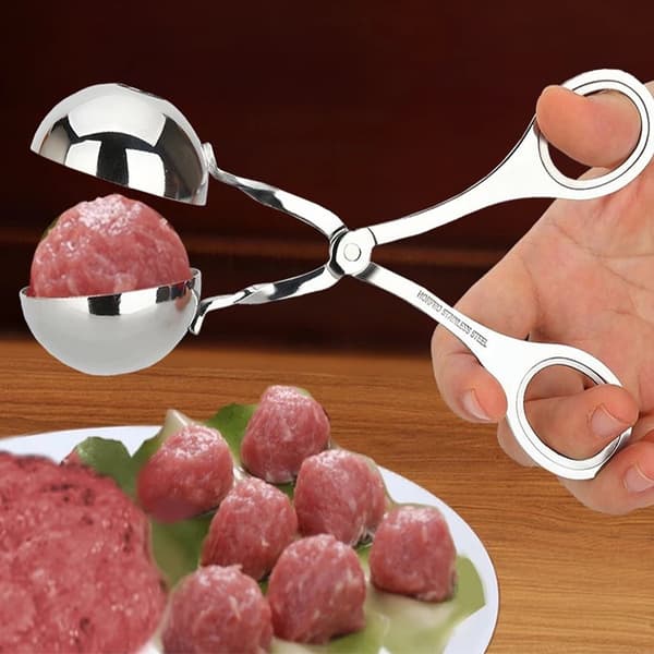 Kødboller, rustfrit stål non-stick kødboller maker, tang, kage pop kødboller maker is tang, cookie dej scoop til køkken