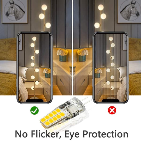 G4 LED 5W 12V AC/DC Glödlampor, Motsvarande 50W Halogenlampa, Varmvit 3000K, Ej Dimbar, 5-pack