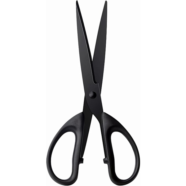 Svart kontorssax 7 tum All Purpose Sharp Scissor Rostfritt stål Blad Saxar Raka ABS Handtag Sax för papper, DIY-hantverk, kontor, skola
