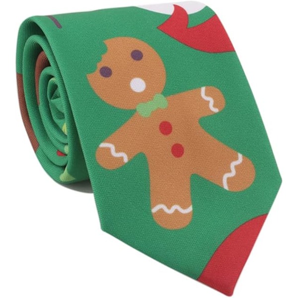 Christmas Printed Tie Decorative Chrismas Tie,Green