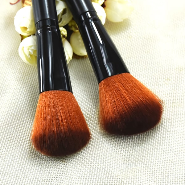 Foundation Brush Makeup Brush Kabuki Flat Top Face Brushes Pulverbørste for feilfri pulver flytende makeup Buffing Stippling Concealer