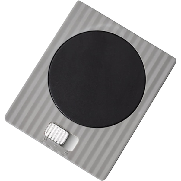 Kaffekopvarmer til skrivebord, Kopvarmer med 2 temperaturer og 2 tilstande, Justerbar konstant temperatur USB-drikkevarmer til æg, kage, våde håndklæder 220V, Grå