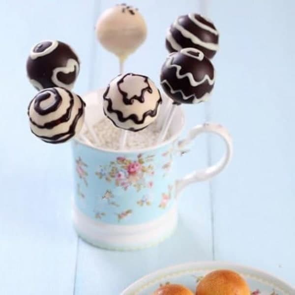 Pinde til Cake Pops, Hvid, 100 stk.