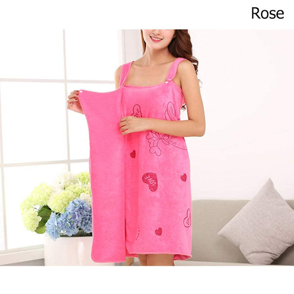 Badrock Badhandduk Wrap, Dammjuk Mjuk Bärbar Vattenabsorberande Badkjol för Bastu Spa Dusch Red