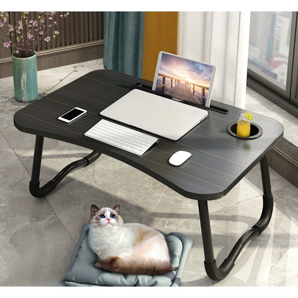 Bærbar PC-bord, bærbar PC-sengbord, sammenleggbart, skuff ...