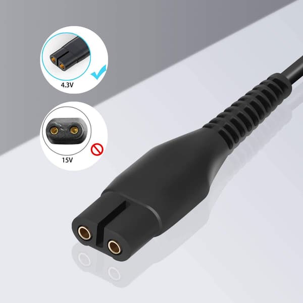 4,3V opladerkabel til Philips Shaver, USB-erstatningsstrømkabel til Philips  S300 S360 RQ311