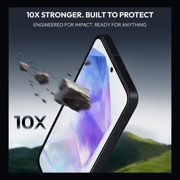 2-pack skärmskydd för Samsung A55 - härdat glas | [Automatisk installation] - Bubbelfritt Samsung A55