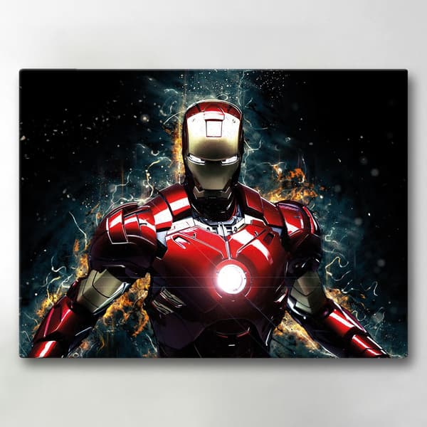 Lærred / Maleri - Iron Man - 40x30 cm - Lærred 358