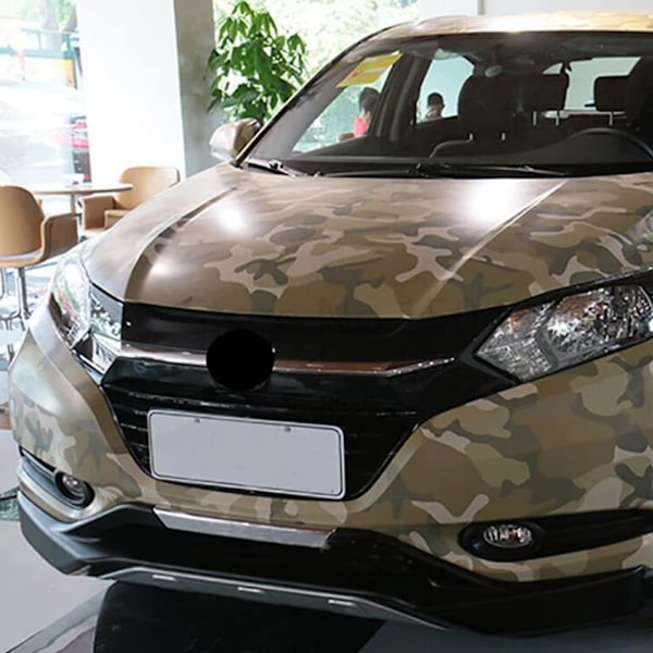 Camouflage Vinyl Film Wrap - Camouflage Vinyl PVC Bil Adhæsiv Film - 50cm x 200cm