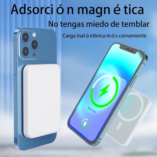 10000mAh Högkapacitetsbatteri QI Magnetisk Trådlös Laddare