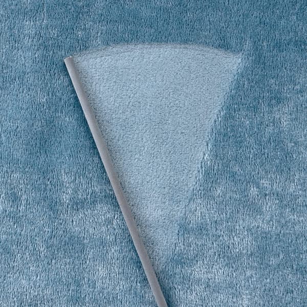 Blød tæppe, fleece tæppe, flanel tæppe med pomponer, almindeligt tæppe, sofatæppe, fluffy tæppe, mikrofiber sengetæppe, sofatæppe, tæppe blue