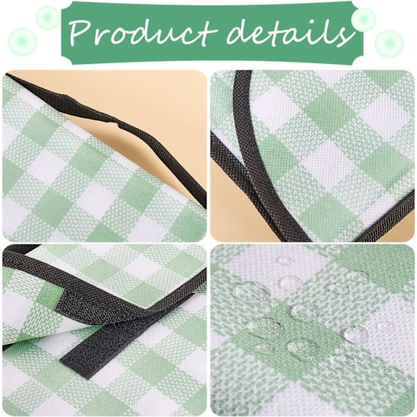 Utomhus picknickfilt hopfällbar vattentät sandtät mat praktisk matkasse picknickmatta för strandcamping vandring resor picknick (grön 150*180cm) Green
