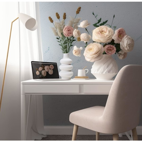 Modern Keramisk Vas, INS Nordisk Stil Vas för Torkade Blommor, TRE Lager Blomvas Boho Heminredning för Centerpiece Bröllop/Fest/Gåvor