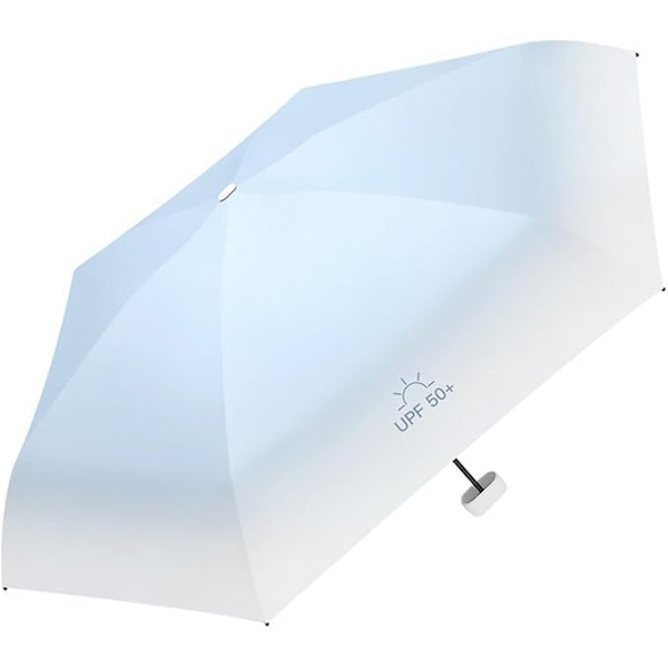 Mini reseparaply för handväska, litet kompakt UV-paraplyskydd sol, lätt bärbart parasoll paraply vindtätt, gradient lila