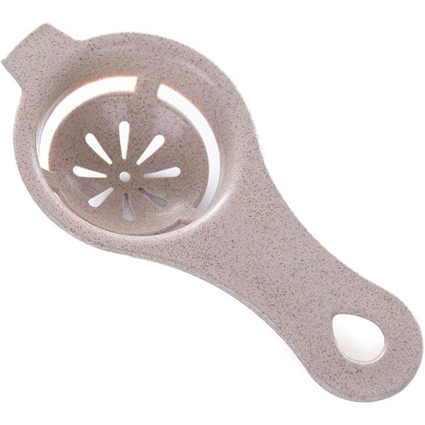 Äggseparator, Hållbar Äggula Vit Separator Äggdelare Äggvit Filter Äggseparator Verktyg för Kök Bakning(Beige)