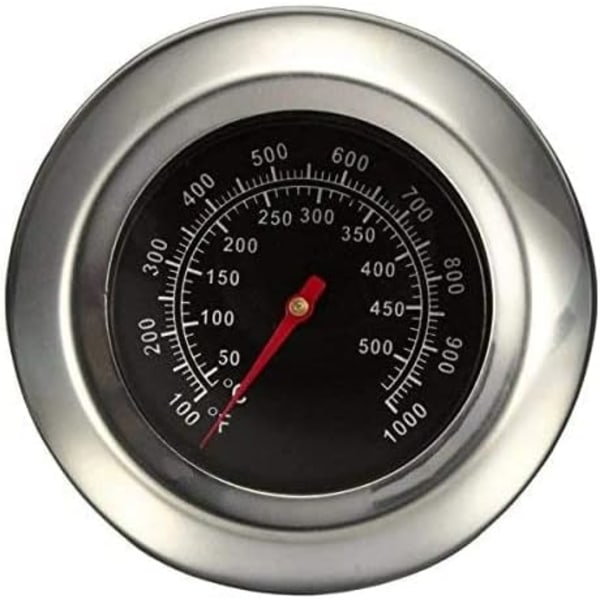 Grilltermometer i rostfritt stål, BBQ Grill Grilltermometer med sond