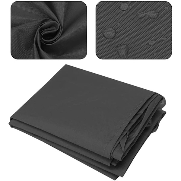 Markis för uteplats, förvaringsöverdrag för markis, vattentät, dammtät, snöskydd (4 m / 13,12 fot, svart) Black 4m