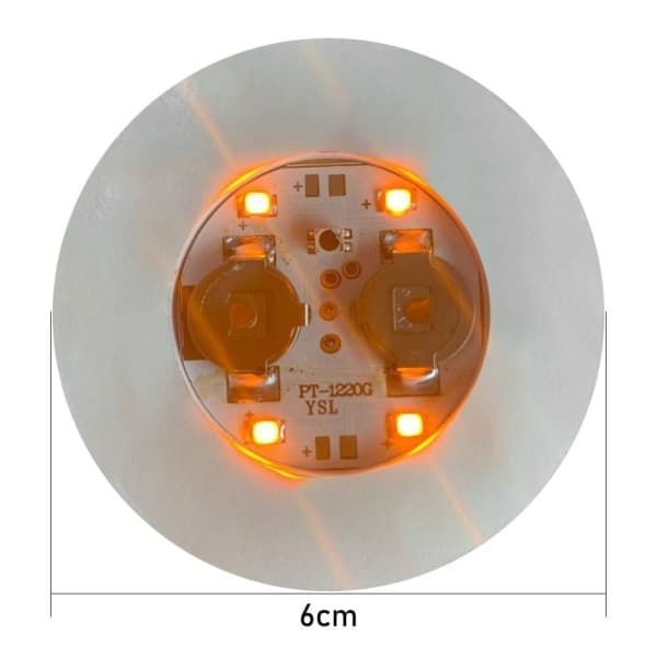 12 stk. LED-farvede coasters til vinflasker, lysende coasters