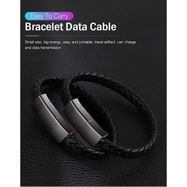 USB Type-C Armbånd, Bærbar Nøglering, USB Datakabel, Hurtig Opladning, Mobiltelefon Oplader til iPhone, Samsung, Xiaomi mi