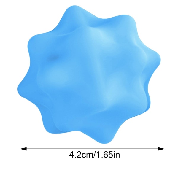 Piggete massasjeballer for fot, fotmassasjeball triggerpunktball, mobilitetsballmassasjeapparat for hele kroppens dypvevsmuskelavlastning Blue