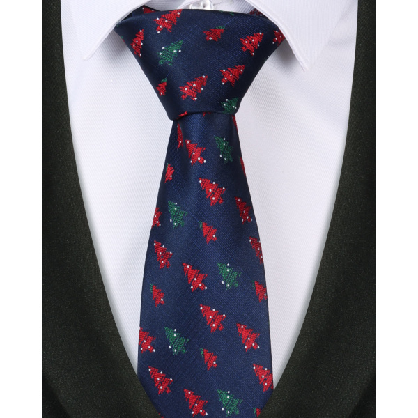 Herr slips jul slipsar, siden hals slipsar för män julfest semester slipsar 1