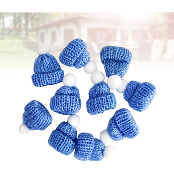 10 stk. Mini Julehat Blue