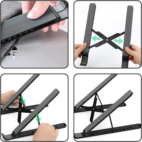 Plast Laptop Stativ, Laptop Stativ, Plast & Silikon Halkskydd Laptop Stativ