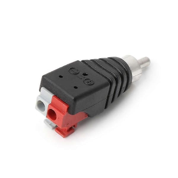 Højttalerledning A/V-kabel til o Han RCA-stik Adapter Jack Press Terminal