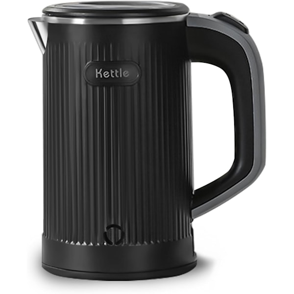 Travel Kettle Small,Portable Mini Camping Kettle, Fast Boiling, Compact Electric (Black)