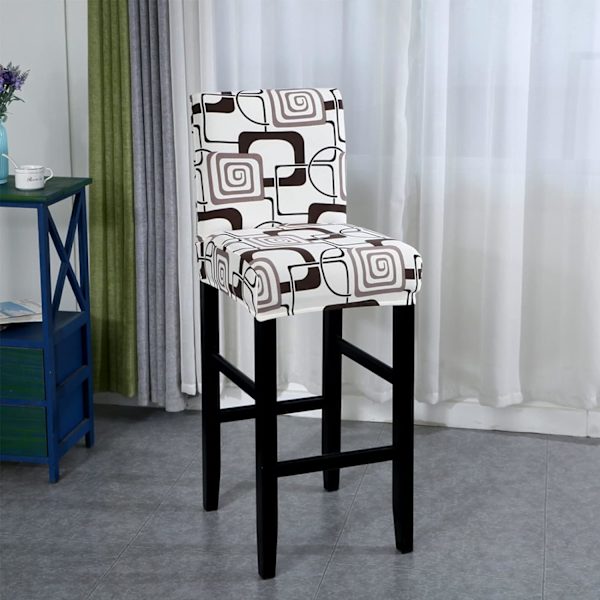 Tuolinpäällinen, universaali pestävä baaripöydän tuolinpäällinen, baarijakkaran päällinen selkänojalla, tuolinpäällinen (2 kpl)