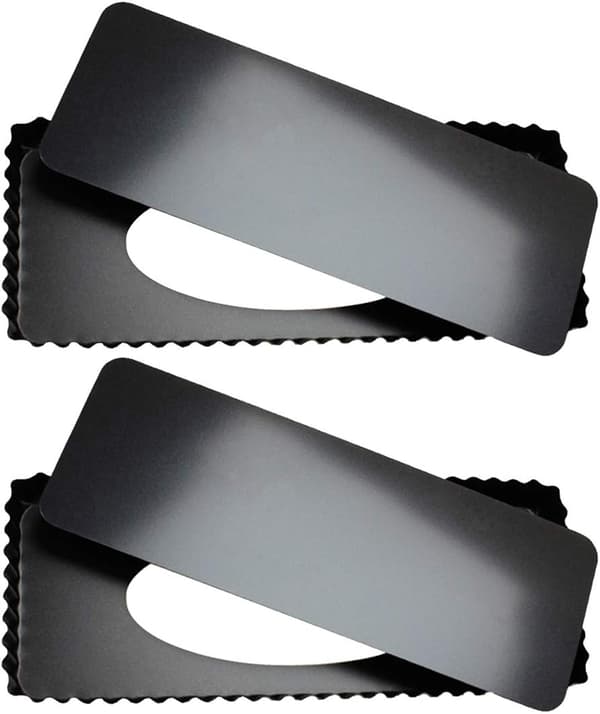2-pack rektangulära pajformar med lyftbar botten, non-stick belagd quicheform, pajform, pajform, 36x15x3cm