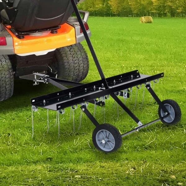 vidaXL Mosrive til havetraktor 100 cm 17140 Svart