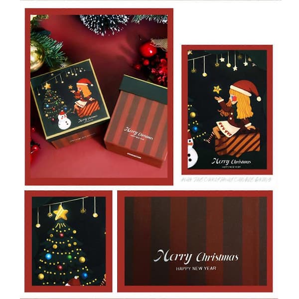 Julgransprydnader Julklappsförpackning Godis Liten Presentförpackning Julklapp Semesterpresentförpackning Present Med Handväska Festlig