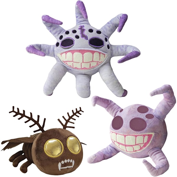 Uusi Monster Horror Game Stuffed Doors -pehmolelu lapsille ja aikuisille, Halloweenin, joulu- ja syntymäpäivälahja pojille ja tytöille, Giggle