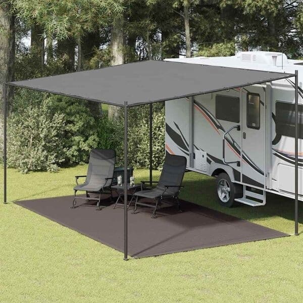 vidaXL Campingteppe 300x500 cm antrasitt